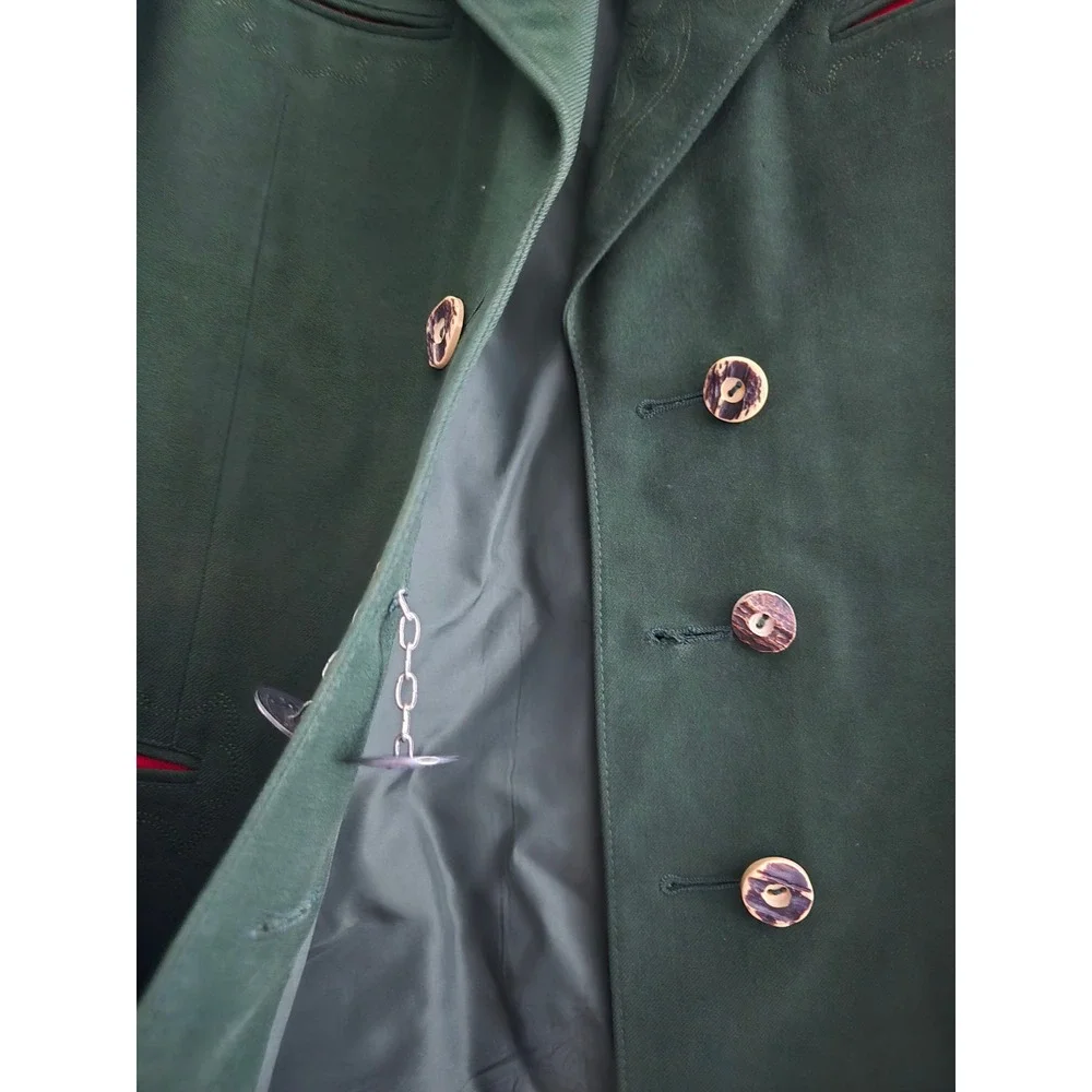 VTG LodenFrey Forest Green Pure Wool Tracten Austrian Jacket